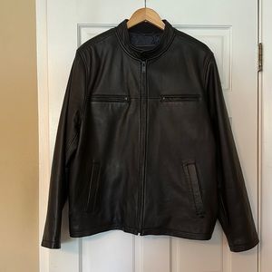 Guess Men’s Genuine Leather Jacket